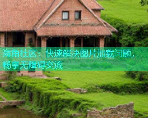 海角社区：快速解决图片加载问题，畅享无障碍交流