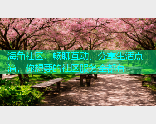 海角社区：畅聊互动、分享生活点滴，你想要的社区服务全都有