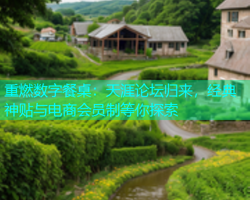 重燃数字餐桌：天涯论坛归来，经典神贴与电商会员制等你探索