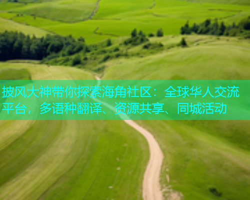 披风大神带你探索海角社区：全球华人交流平台，多语种翻译、资源共享、同城活动