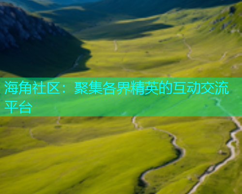 海角社区：聚集各界精英的互动交流平台