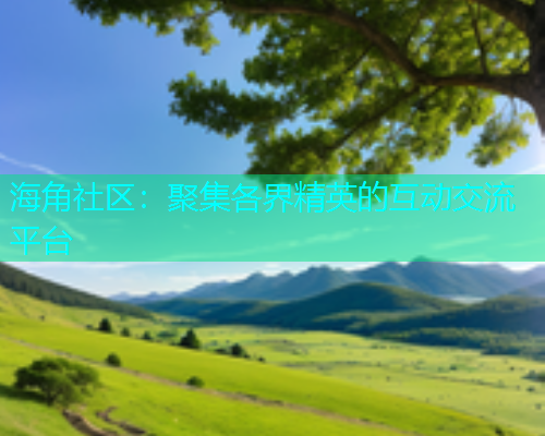 海角社区：聚集各界精英的互动交流平台