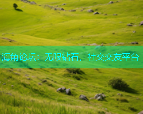 海角论坛：无限钻石，社交交友平台