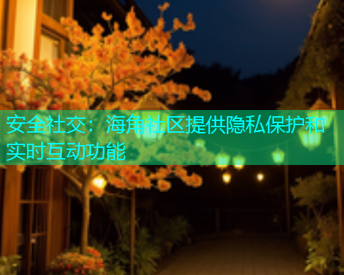 安全社交：海角社区提供隐私保护和实时互动功能