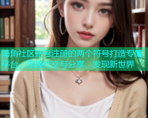 海角社区账号注册的两个符号打造专属平台，连接社交与分享，发现新世界